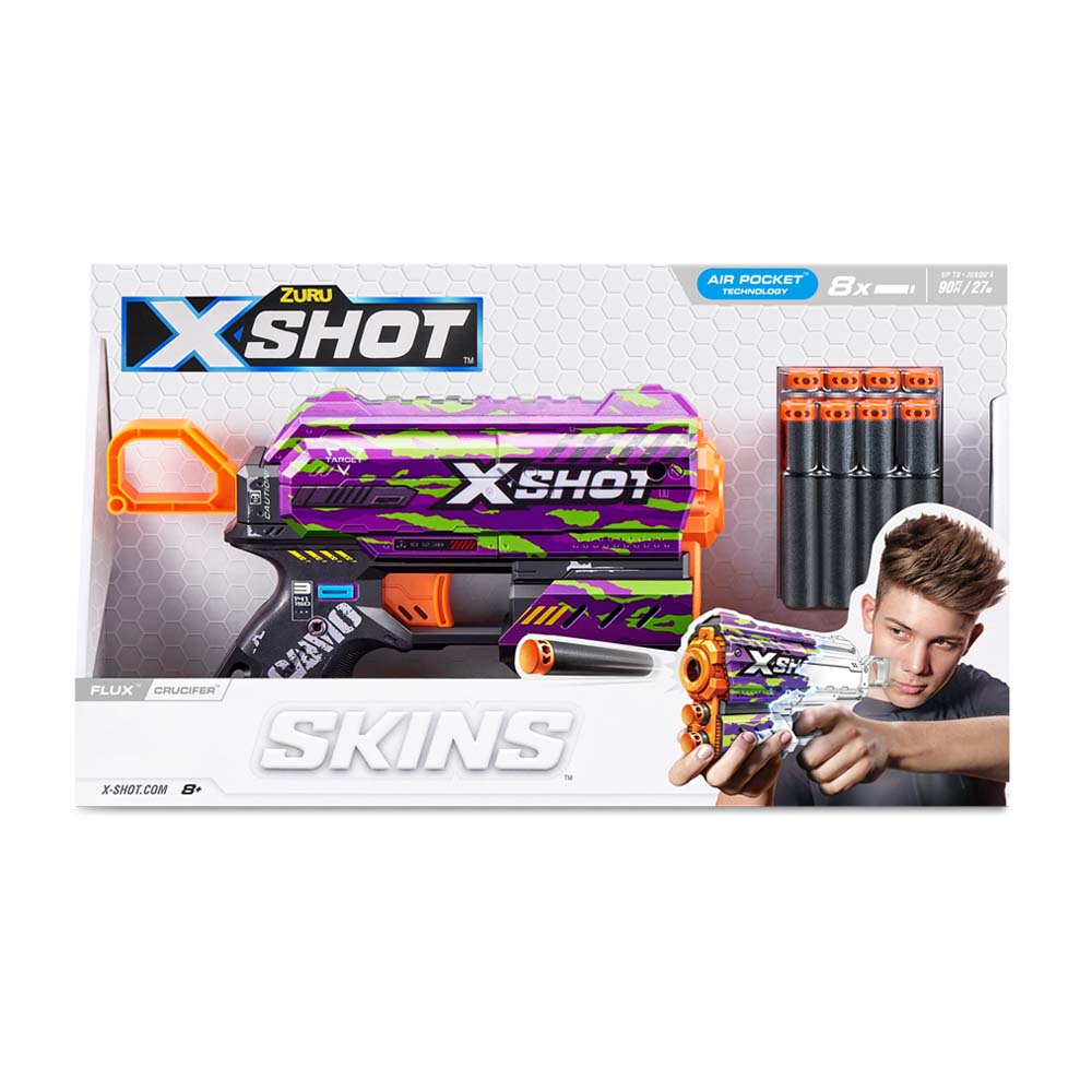 X-Shot Швидкострільний бластер Skins Flux Crucifer (8 патронів)