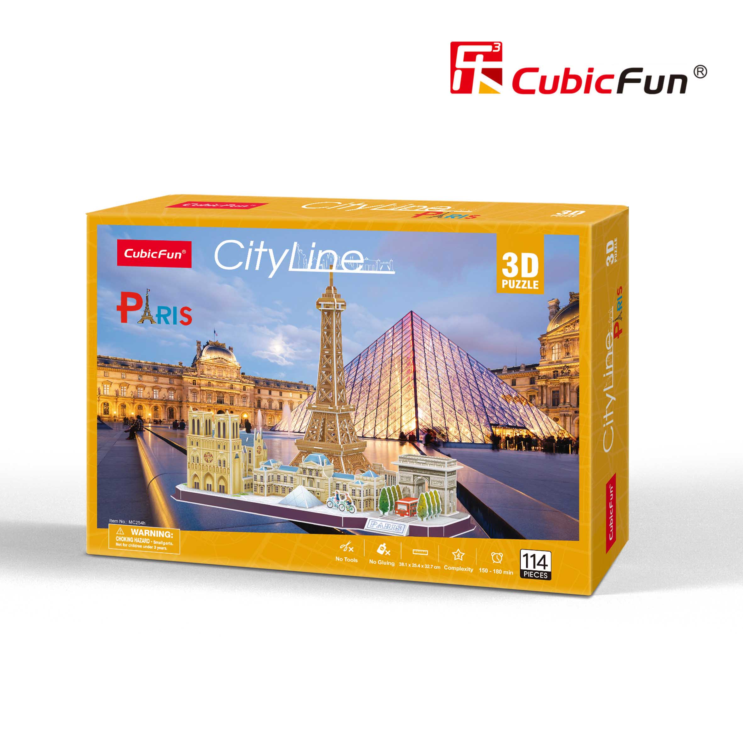 Cubic Fun Тривимірна головоломка-конструктор CITY LINE "PARIS"