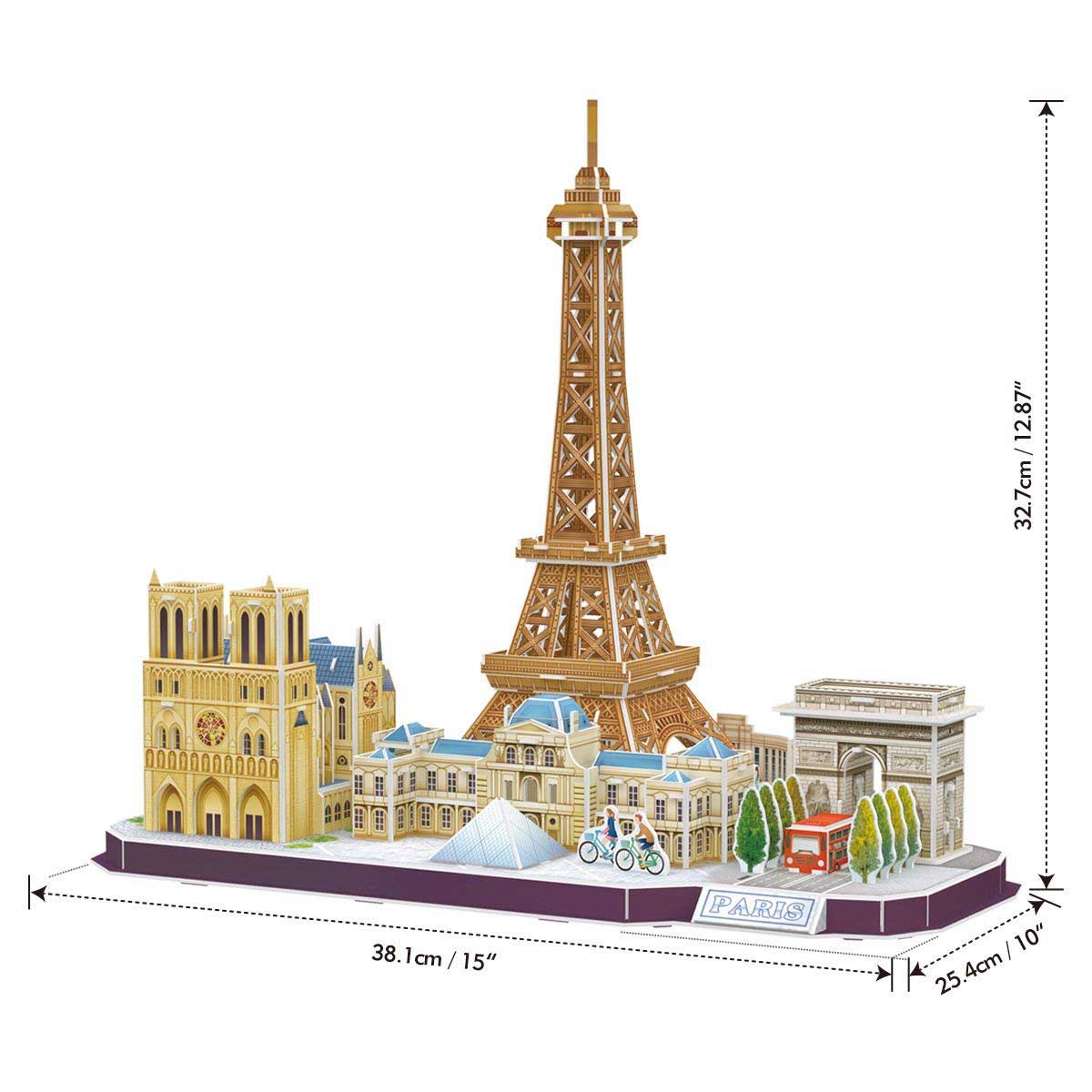 Cubic Fun Тривимірна головоломка-конструктор CITY LINE "PARIS"