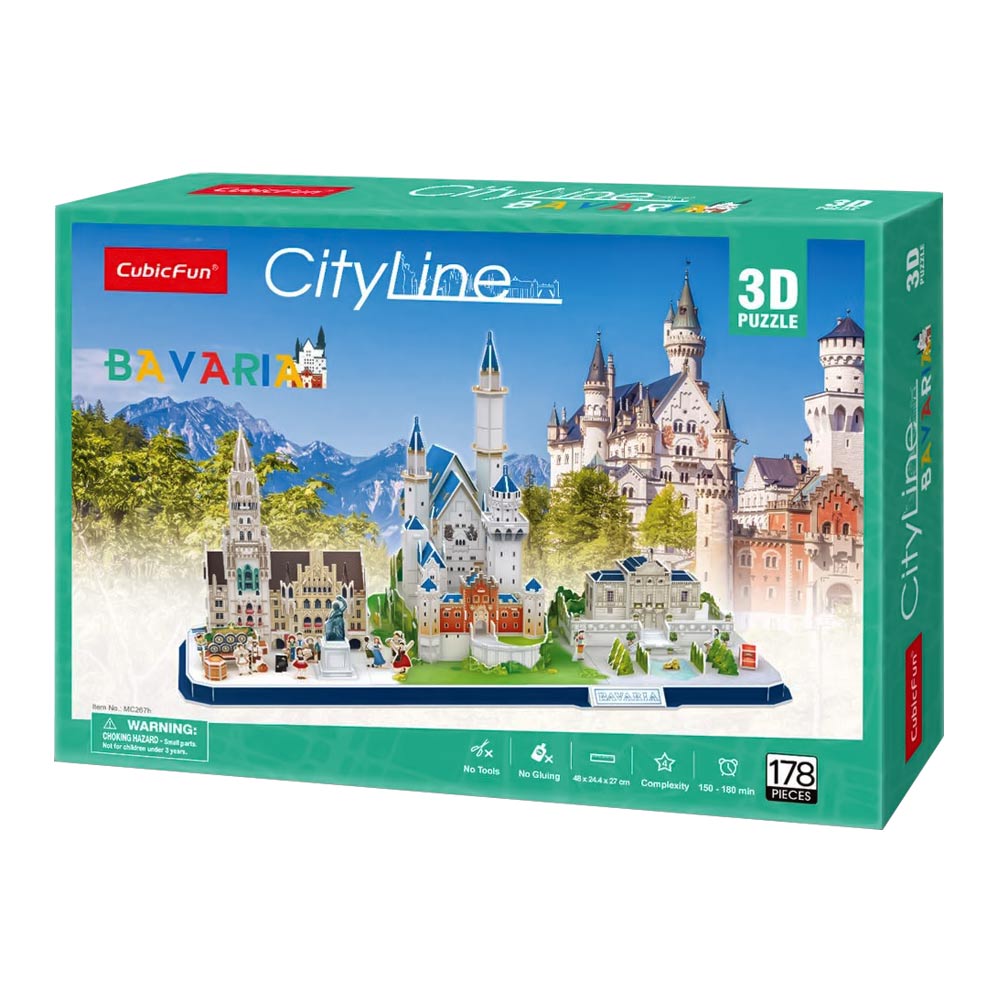 Cubic Fun Тривимірна головоломка-конструктор CITY LINE "BAVARIA"