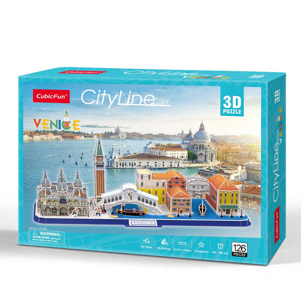 Cubic Fun Тривимірна головоломка-конструктор CITY LINE "VENICE"