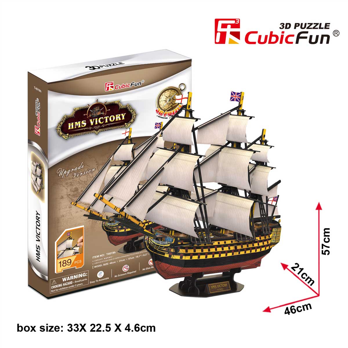 Cubic Fun Тривимірна головоломка-конструктор "HMS VICTORY"